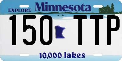 MN license plate 150TTP