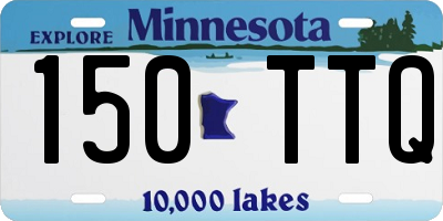 MN license plate 150TTQ