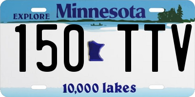 MN license plate 150TTV