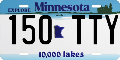 MN license plate 150TTY