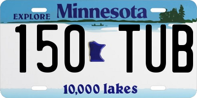 MN license plate 150TUB