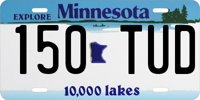 MN license plate 150TUD