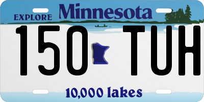 MN license plate 150TUH