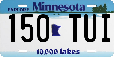 MN license plate 150TUI