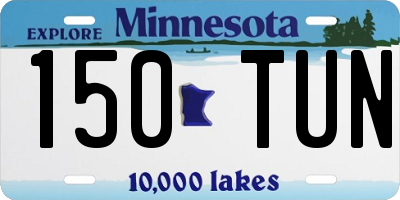 MN license plate 150TUN