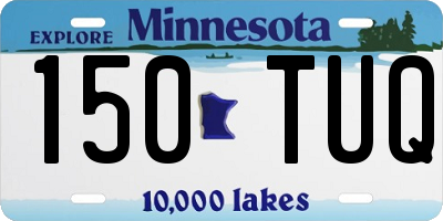 MN license plate 150TUQ