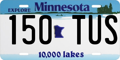 MN license plate 150TUS