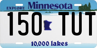 MN license plate 150TUT