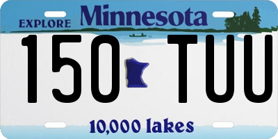MN license plate 150TUU