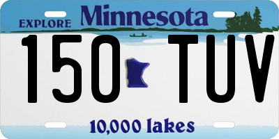 MN license plate 150TUV