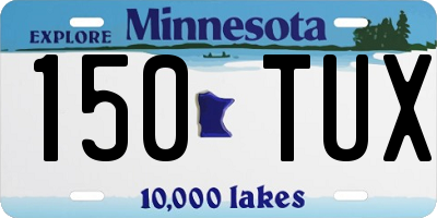 MN license plate 150TUX