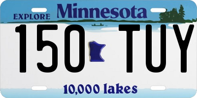 MN license plate 150TUY