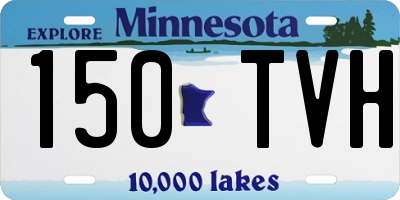 MN license plate 150TVH