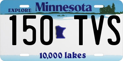 MN license plate 150TVS