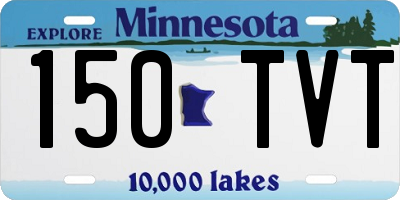 MN license plate 150TVT