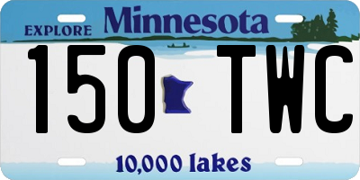 MN license plate 150TWC