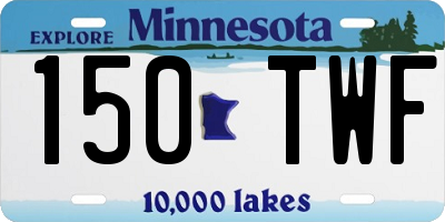 MN license plate 150TWF