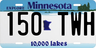 MN license plate 150TWH