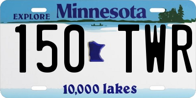 MN license plate 150TWR