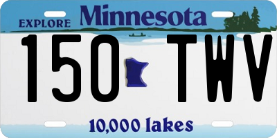 MN license plate 150TWV
