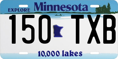 MN license plate 150TXB
