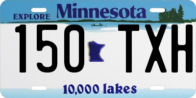 MN license plate 150TXH