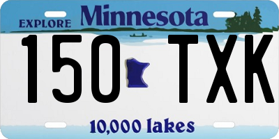 MN license plate 150TXK