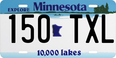MN license plate 150TXL