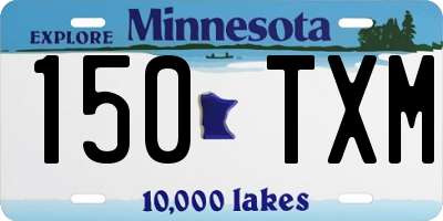 MN license plate 150TXM