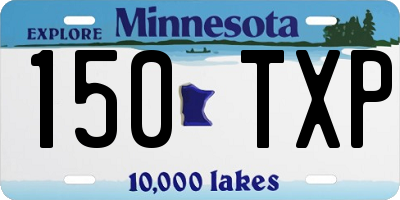 MN license plate 150TXP