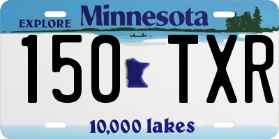 MN license plate 150TXR