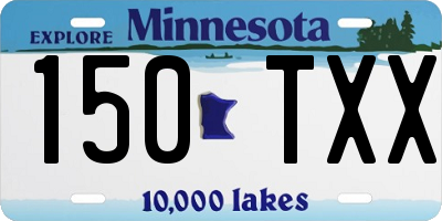 MN license plate 150TXX