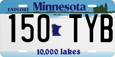 MN license plate 150TYB