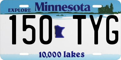 MN license plate 150TYG