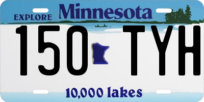 MN license plate 150TYH
