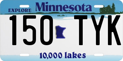 MN license plate 150TYK