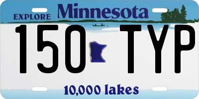 MN license plate 150TYP