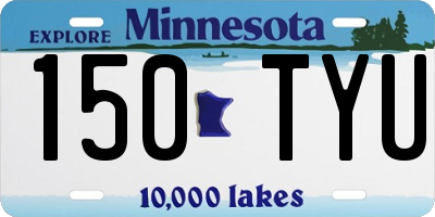 MN license plate 150TYU