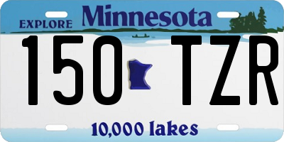 MN license plate 150TZR