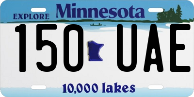 MN license plate 150UAE