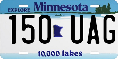 MN license plate 150UAG