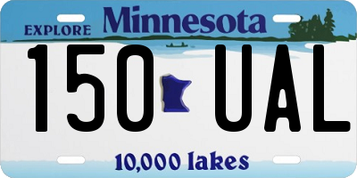 MN license plate 150UAL