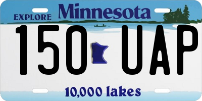 MN license plate 150UAP
