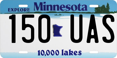 MN license plate 150UAS