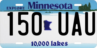 MN license plate 150UAU