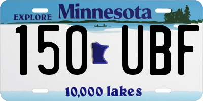 MN license plate 150UBF