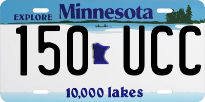MN license plate 150UCC