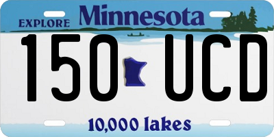MN license plate 150UCD