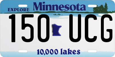 MN license plate 150UCG