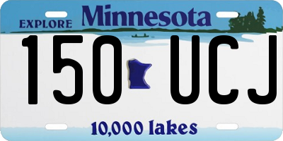 MN license plate 150UCJ